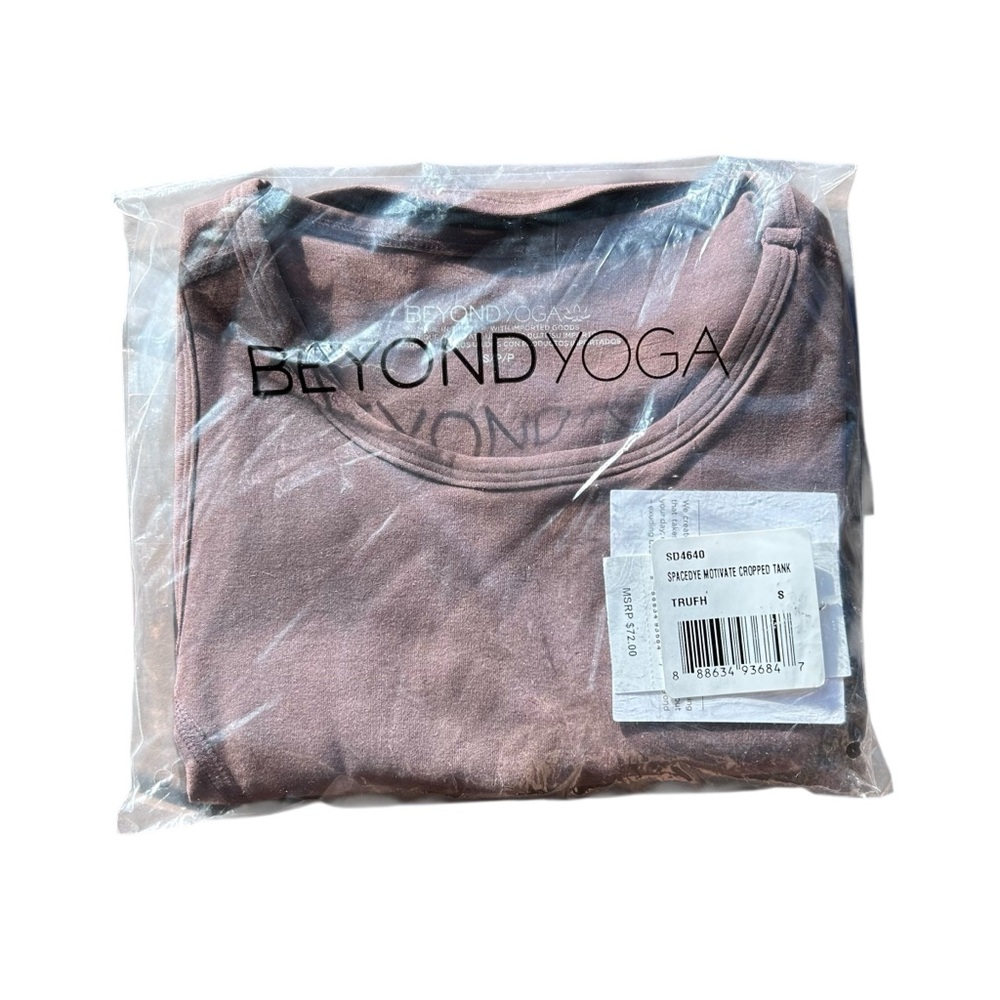 Beyond Yoga Crop Top in Truffle Brown NWT - Picture 2 of 9